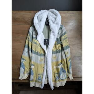 Her Universe Cardigan Womens M Multi Fair Isle Hot Topic Totoro Sherpa Hooded